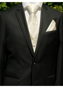 Herren-Weste Mailand Ornamente Creme / Beige Lorenzo Guerni