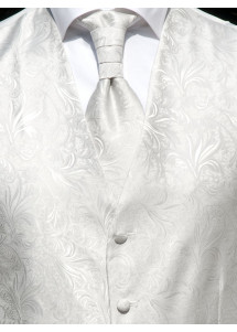 Westen Set Hochzeit Blumendesign Mailand Silber / Grau Lorenzo Guerni