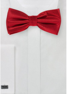 Herrenschleife uni strukturiert mittelrot