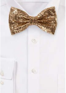 Glitzer-Herren-Schleife rosegold