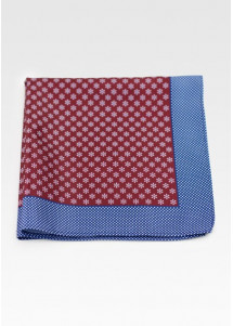 Markantes Ziertuch Blumenmotive bordeaux