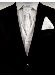 Weste mit Paisley-Muster Weiß Ashford