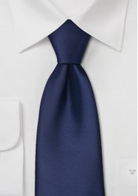 Businesskrawatte Gummizug navyblau