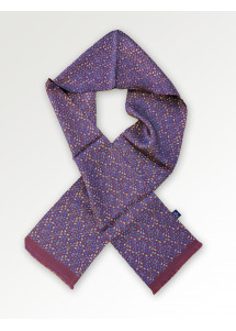 Krawattenschal kleines Paisley-Motiv braunrot