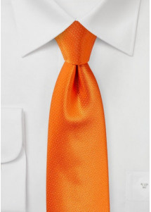 Krawatte Struktur uni orange