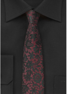 XXL-Krawatte Mosaik-Design weinrot