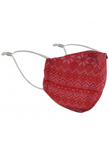 Gesichtsmaske Weihnachten mittelrot...