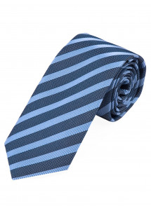 Businesskrawatte Linien himmelblau marineblau