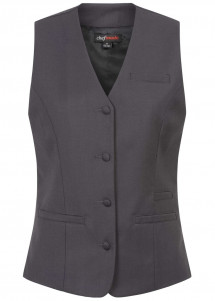 Dunkelgraue Long-Weste