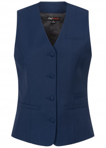 Marineblaue Long-Weste