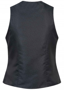 Modische Damenweste in Minimal-Dessin schwarz