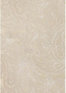 Herrenkrawatte in Hochzeitskrawatte Paisleymuster in Farbe creme – stilvoll und auffällig