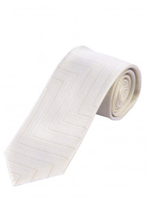 XXL Herrenkrawatte beige Struktur-Dekor