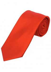 Lange Krawatte unifarben Streifen-Struktur koralle