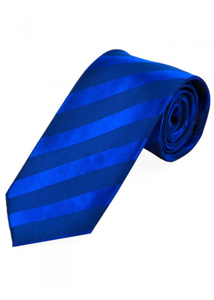 Lange Businesskrawatte monochrom Streifen-Oberfläche ultramarinblau