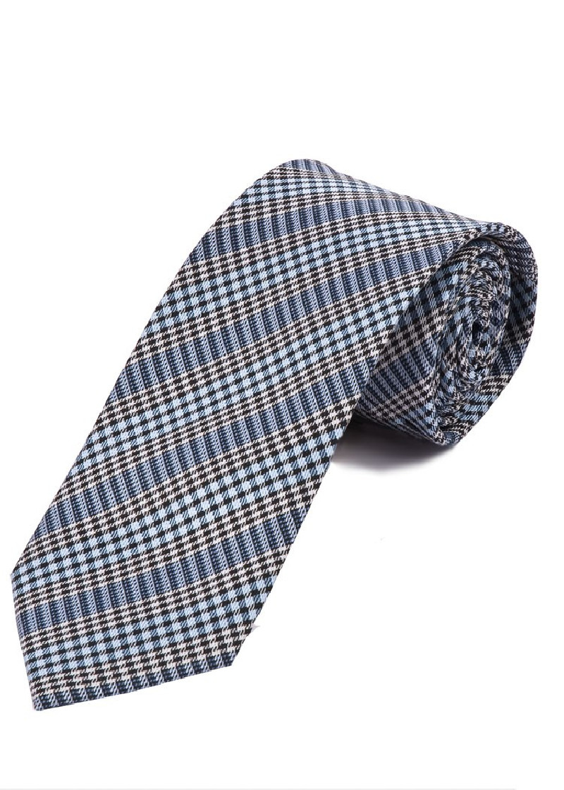 Lange Krawatte abstrakte Struktur hellblau