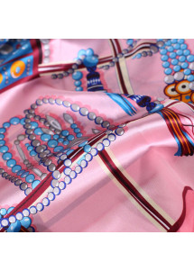 Halstuch Oversize Design-Dessin rosé