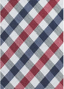 Selbstbinderfliege rautiert marineblau rot