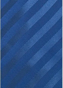 Businesskrawatte Streifendessin einfarbig blau