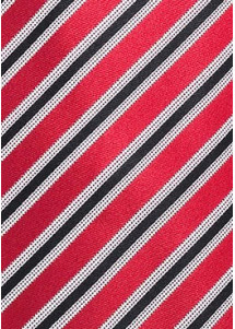 Krawatte Streifendessin rot