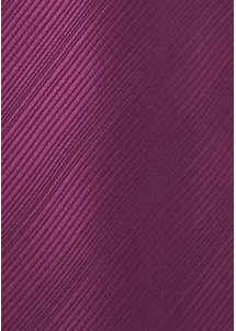 Elegante Herrenkrawatte mit Farbton magenta unifarben Streifendessin