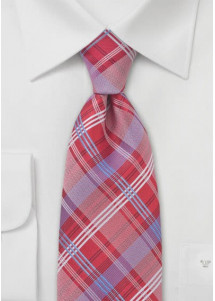 Krawatte Streifenmuster rot blau