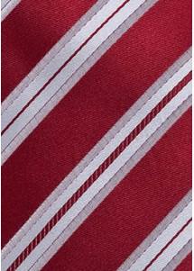 Krawatte Streifendessin Rot