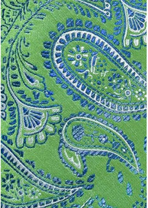 Businesskrawatte Paisleys grün