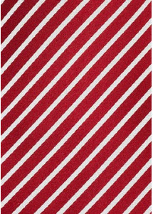 Elegante Herrenkrawatte mit Farbton rot mit weißen Streifen