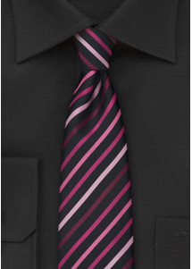 Herrenkrawatte in Schmale  modisch gestreift – stilvoll und auffällig
