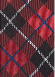 Elegante Herrenkrawatte mit Farbton Herren  Karos rot blau