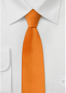 Schmale Krawatte helles orange