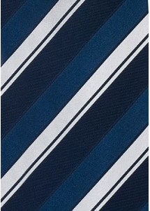 Sicherheitskrawatte blau silber