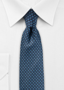 Krawatte hellblau navy im Retro-Look