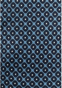 Krawatte hellblau navy im Retro-Look