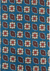 Tuchschal Embleme royalblau