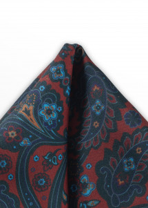 Ziertuch Paisley-Muster bordeauxrot