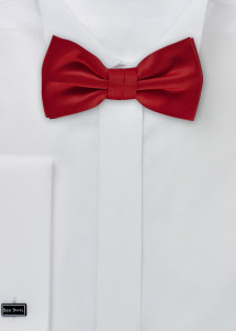 Herrenschleife unifarben Poly-Faser dunkelrot