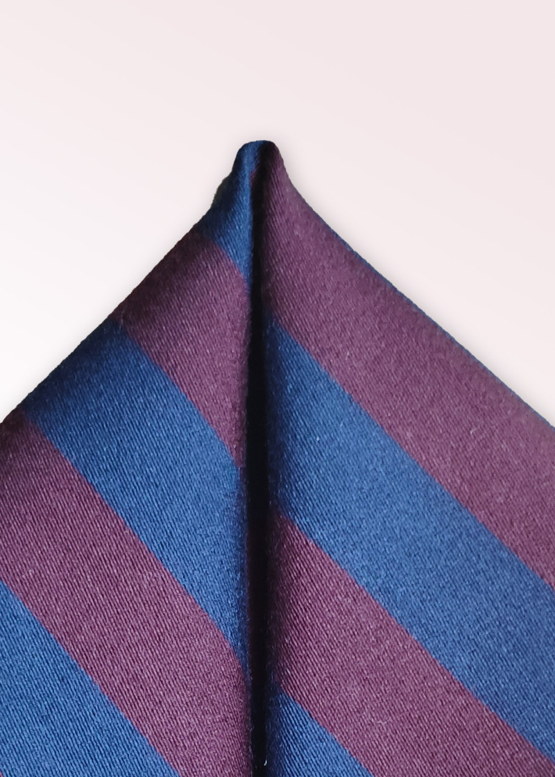 Kavaliertuch Wolle und Seide navy bordeauxrot