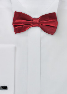 Herren-Schleife Seide einfarbig bordeauxrot