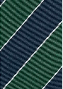 Clubkrawatte XXL Streifen navy grün