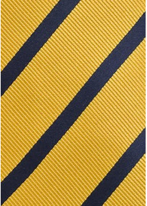 Elegante Herrenkrawatte mit Farbton Gelb Streifendesign-Pattern