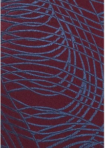 Ausgefallene Krawatte bordeaux Linienmuster