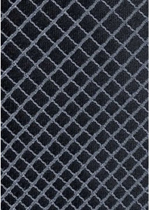 Trendig schmal geformte Krawatte anthrazit