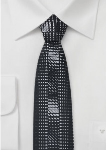 Krawatte nachtschwarz schmale Form