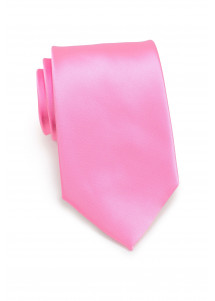 Mikrofaser-Krawatte in Farbe pinkt