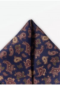 Paisley-Ziertuch in ultramarinblau