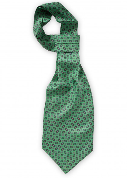 Ascot aus dem gleichen Stoff und Farbe