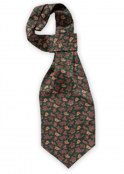 Ascot aus dem gleichen Stoff und Farbe