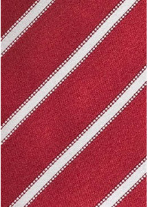 Krawatte zierliches Streifen-Dessin rot